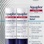 Aquaphor Lip Repair Stick Value Pack 2 x 017 OZ Lip Balm Moisturizers with Jojoba Oil and Shea Butter Immediate Dry (New)