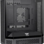 Thermaltake Tower 600 Black Mid-Tower ATX Case 3 Tempered Glass Panels Hidden-Connector Motherboard Support Rotational (New)