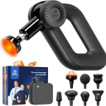 BOB AND BRAD D6 Pro Plus Massage Gun with Heat Deep Tissue Percussion with 16mm Amplitude Professional Muscle Massager G (New)