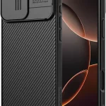 Nillkin for iPhone 16 Pro Max Case with Slide Camera Cover Shockproof Slim Full Camera Protection Protector Privacy (New)