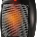 Lasko 9" Tabletop Ceramic Space Heater with Thermostat Black CD09250 1500W 2 Heat Settings 1 Fan Mode Portable He (New)