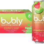 bubly Sparkling Water Strawberry Sunset 12 Fl Oz Cans 8 Pack Zero Sugar Zero Calories Seltzer Water (New)