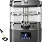 KZF Humidifiers for Bedroom 4L Cool Mist Humidifier for Large Room Black 40H Runtime Top Fill 2-in-1 Oil Diffuser (New)