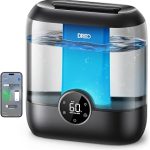 DREO 6L Smart Humidifiers for Bedroom Large Room 60H Runtime Quiet 28dB Top Fill Supersized Cool Mist Humidifier for (New)