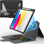 Nillkin Magnetic Backlit Keyboard Case for iPad A16 11th 10th Gen Detachable Backlit Keyboard Magnetic Case Trackpad C (New)
