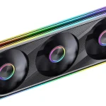 JONSBO ZE360BR Reverse PC FanSingle Frame 3x120mm ARGB28MM ThickBlack All3-in-One PWM Silent with 4-Sides Infini (New)