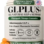 GLP-1 Weight Loss Gummies for Women &amp Men 8-in-1 Akkermansia Probiotic Appetite Craving &amp Healthy Metabolism Support (New)