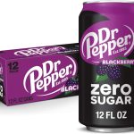 Dr Pepper Blackberry Zero Sugar Soda 12 Oz Cans 12 Count (New)