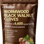 HOLIOR 18-in-1 Black Walnut Wormwood - Herbal Wellness Blend with Clove Garlic Turmeric Pumpkin Seed Oregano Berberin (New)