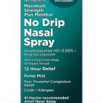 Amazon Basic Care No Drip Severe 12 Hour Nasal Decongestant Pump Mist Maximum Strength Plus Menthol Allergy Relief 1 fl (New)