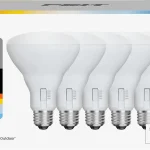 Feit Electric BR30 LED Light Bulbs 65W Eq Dimmable 5CCT 6 Pack E26 Base 2700K - 5000K 650 Lumens CRI 90 15 Year (New)