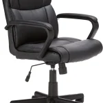 Amazon Basics Office Task Chair with Adjustable Height 360Â° Swivel Padded Armrests Mid-Back Rolling 275 Pound Capacit (New)