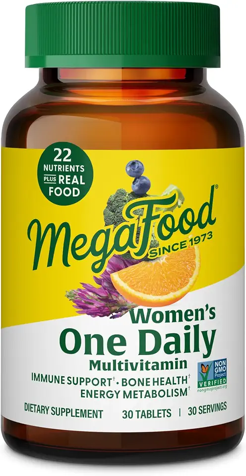 71HV2dpZauL._AC_UL960_FMwebp_QL65_ MegaFood One Daily Multivitamin for Women with 22 Nutrients 30 Tablets Immune Support Cellular Energy & Healthy Skin & (New) - Image 1