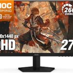 AOC 27" Gaming Monitor QHD 260Hz Overclocked IPS NVIDIA G-SYNC Q27G41ZE 2560×1440 Computer Monitor 240Hz Native / 260Hz (New)