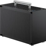 Mini ITX PC Case Small Form Factor Computer Case - Metalfish T60 Black Support SFX/SFX-L PSU HDD/SSD Drive Bays &amp 2 Fa (New)