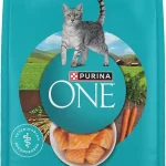Purina ONE Tender Selects Dry Cat Food Salmon 7 lb Bag Real salmon is the #1 ingredient made with carrots peas vitam (New)
