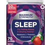 OLLY Maximum Strength Sleep Support Supplement 10 mg Melatonin - 70 Count Sleep Support 10 mg Melatonin L-Theanine &amp (New)