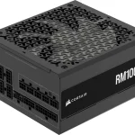 CORSAIR RM1000x ATX 31 PCIe 51 1000W Power Supply   Black Native 12V-2x6 Connector Fully Modular Low-Noise Cybeneti (New)
