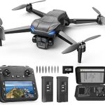 GPS Drone with 4K Camera for Adults RC Foldable Quadcopter with 4.5” HD Screen Controller Brushless Motor GPS Auto Retu (New)