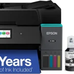 Epson EcoTank ET-4950 Wireless Duplex All-in-One Cartridge-Free Supertank Color Inkjet Printer Fax Black (New)