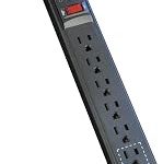 Eaton Tripp Lite TLP606B Black 6 Outlet Surge Protector Power Strip 6ft Power Extension Cord 900 Joules EMI/RFI Filte (New)