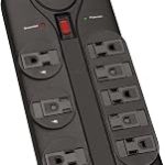 Eaton Tripp Lite TLP808B Black Flat Plug Surge Protector 8 Outlets 1440 Joules 8ft Extension Cord Power Cable EMI/RFI (New)