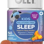 OLLY Kids Melatonin Free Sleep Gummy Supplement Supports Sleep Quality* Magnesium L-Theanine Lemon Balm Cloudberry Pe (New)