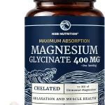Magnesium Glycinate 400mg High Absorption Sleep Calm &amp Muscle Support Relaxation Sleep Muscle Bone &amp Heart Health (New)