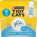 Purina Tidy Cats Clumping Cat Litter Glade Clear Springs 38 lb Lightweight low dust multi-cat litter with 10-day odor (New)