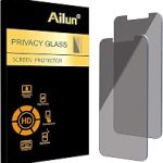 Ailun Privacy Screen Protector iPhone 17e/16e/14/13/13 Pro 2 Pack 6.1 Inch Tempered Glass Anti Spy Private Case Frie (New)