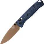 Benchmade Bugout EDC Knife S30V Steel Blade 535FE-05 Crater Blue Grivory handle Drop-Point blade (New)
