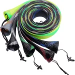 SF Fishing Rod Socks Pole Sleeve Cover Protector Gloves Keep Fishing Rod from Tangling Great for storage and Transport F (New)
