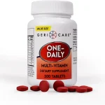 One-Daily Multi-Vitamin Tablet 200 Count by GeriCare Adult Multivitamin Supplement for Men &amp Women Easy-to-Take Dietar (New)