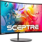 Sceptre Curved 24-inch Gaming Monitor 1080p R1500 98% sRGB HDMI x2 VGA Build-in Speakers VESA Wall Mount Machine Black C (New)