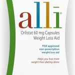 alli Weight Loss Diet Pills Orlistat 60 mg Capsules Non Prescription Weight Loss Aid 120 Count Refill Pack 46925 (New)