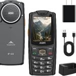 AGM M6 Mobile Phone 4G LTE for T-Mobile Removable Battery 109dB Speaker Rugged Phone with Charging Dock Tactile Butt (New)