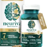 NEURIVA Ultra Brain Supplement - 60 Count Capsules Brain Supplements for Memory and Focus Vitamin B12 Vitamin B6 Phos (New)