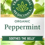 Traditional Medicinals Organic Peppermint 16 Tea Bags Helps Soothe Belly from Occasional Gas and Bloating Kosher Non- (New)