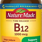 Nature Made Vitamin B12 1000 mcg Time Release Tablets 160 Tablets B12 Vitamins for Women and Men Dietary Supplement fo (New)