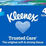Kleenex Trusted Care Facial Tissues 3 Flat Boxes 160 Tissues per Box (New)