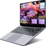 KUMNOSAL 16 inch Laptop with i7-6500U Laptop Computer 16GB RAM 512GB SSD UHD Graphics Win 11 Pro 180°Open FHD 1200 (New)