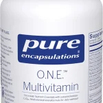 Pure Encapsulations ONE Multivitamin 60 Capsules Once Daily Multivitamin with Antioxidant Complex Metafolin CoQ10 (New)