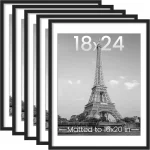 upsimples 18x24 Picture Frame Gallery Wall Frames Set of 5 Black Poster Frame Collage Wall Decor 16x20 Picture Frame (New)