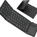 Nillkin Foldable Bluetooth Keyboard with Touchpad &amp Number Pad Full-Size Portable Travel Keyboard for ipad Surface Table (New)