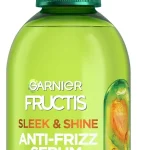 Garnier Fructis Sleek &amp Shine Anti-Frizz Hair Serum for Frizzy Dry Hair Leave-In Argan Oil Infused Formula with Up to 72 (New)