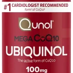 Qunol Mega Ubiquinol CoQ10 100mg Superior Absorption 100 Softgels #1 Cardiologist Recommended Supplement for Heart Hea (New)