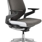 Steelcase Gesture Office Chair Carpet Floors Graphite Gray Ergonomic Work Chair with Wheels for Carpet Comfortable (New)