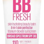 Maybelline Dream Fresh Skin Hydrating BB cream 8-in-1 Skin Perfecting Beauty Balm with Broad Spectrum SPF 30 Sheer Tint (New)