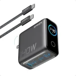 Anker 140W Max 4-Port GaN Charging BlocksSmart Display for MacBook Charger Fast Charger USB C Power Adapter with Touch (New)