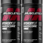 Hydroxycut Hardcore Elite Rapid Release Capsules 100 Count 2 Pack Energy and Metabolism Support Supplement for Men an (New)